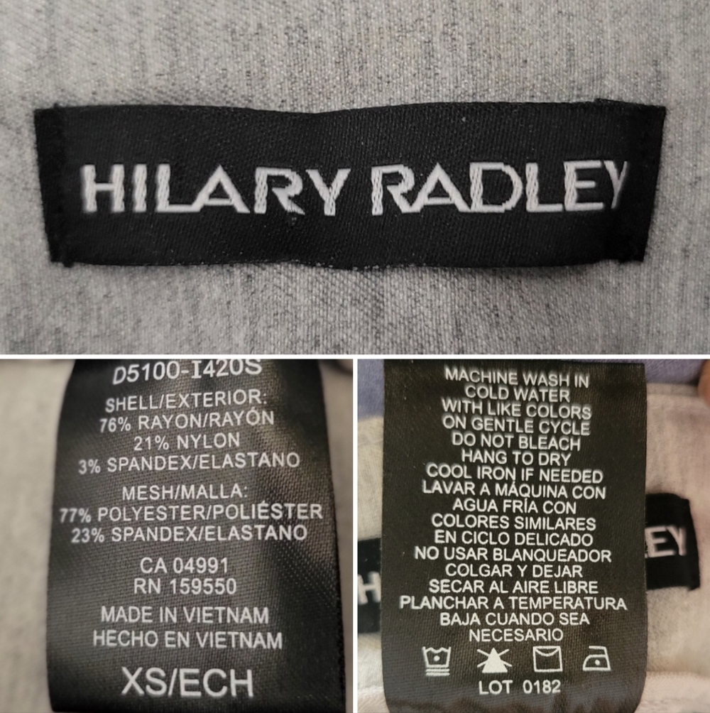 Hilary Radley Light Gray Full-Length Straight Leg Trouser Pants, Women (XS) NWT - Picture 14 of 14